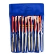 thumbnail image 5 of ARTESIA TOOL 10 Piece Mini Diamond Files Set  100mm 4" x 2mm  Diverse Shapes  PVC Gripped Handles  Essential for Lapidary Artists & Jewelers, 5 of 7