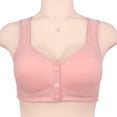 thumbnail image 4 of 36/80-52/120 Talla Estereotipada Taza Frontal Botón Delantero Ropa Interior De Edad Media Y Vieja Cara Lisa Sin Anillo De Acero Chaleco De Cinturón De Hombro Ancho Nuevo Sujetador Grande, 4 of 5