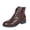 Brown, variant on Wensltd Women Lace Up Ankle Boots Low Block Heel Zip Side Short Boots Daily Shoes Wide Width For Outdoor Wear