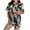 Black, variant on Miqool Pajamas for Women Printed Pjs Short Set 2 Piece Button Up Soft Lounge Sets Short Sleeve Lightweight Sleepwear S-XXL