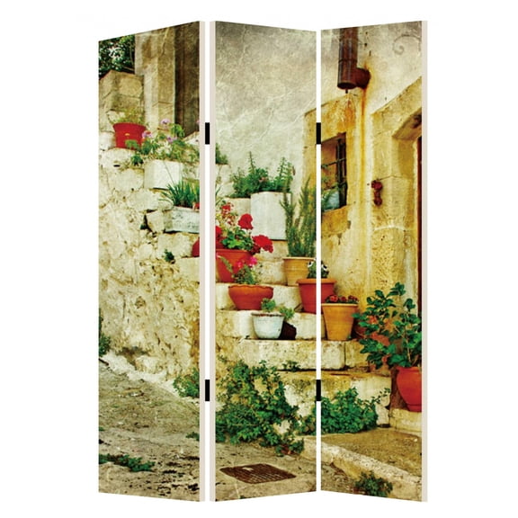 1" x 48" x 72" Multi Color Spanish Tidings  Screen
