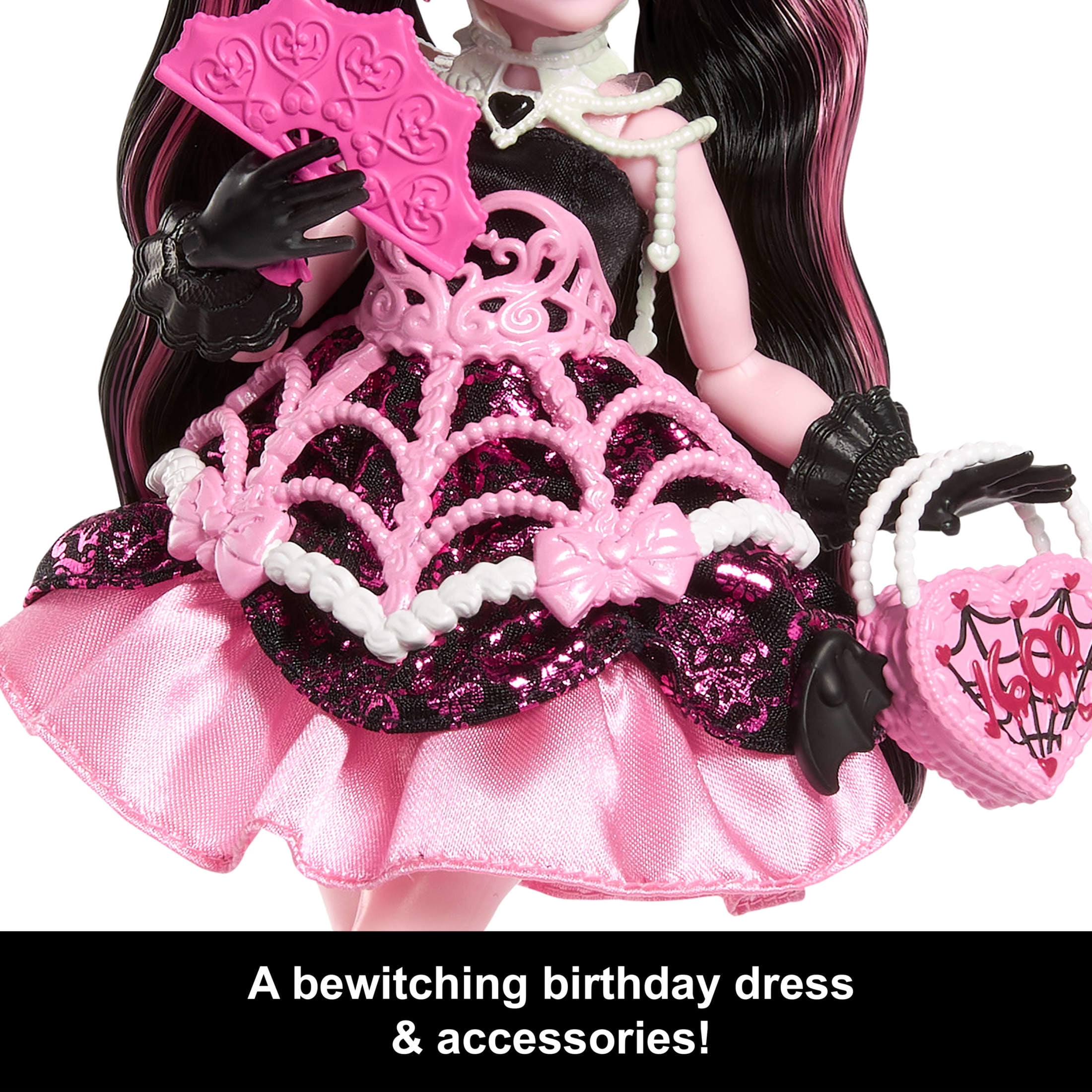Monster High Scary Sweet Birthday Draculaura Doll in Party Dress with  Balloon & Gift - Walmart.com