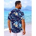 thumbnail image 4 of Camisa COOFANDY Hawaiian para hombre de manga corta con estampado tropical, 4 of 6