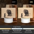 thumbnail image 3 of Haiem Child And Lion Sketch Pattern Acrylic Night Light Gift with 3 Color ModesTouch-Sensitive LED Lamp Perfect Gift for Mother's Day, Birthday, or Christmas, 3 of 9