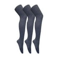 thumbnail image 1 of 3 Pair Multipack Womens Coloured Opaque 80 Denier Tights | Sock Snob | Plain Block Colour Tights, 1 of 2