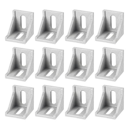 

12Pack Inside Corner Bracket Gusset 38x38x35mm 4040 for 4040/4080 Series Aluminum Extrusion Profile Silver
