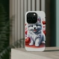 thumbnail image 4 of DistinctInk Tough Case for Apple iPhone 14 PRO (6.1" Screen), Compatible with MagSafe Charging - Valentine's Day American Eskimo Dog Puppy, 4 of 6