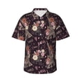 thumbnail image 2 of Goofa Romantic Paris Hawaiian Shirt for Men, Unisex Summer Beach Casual Short Sleeve Button Down Shirts,Aloha Tropical Floral print shirt-Large, 2 of 9