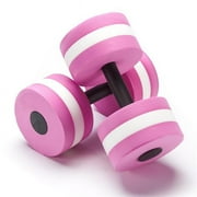 Aquatic Exercise Water Dumbbells, Pink - Set of 2