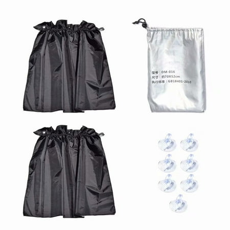 2pcs Auto Car Side Window Curtain Folded Mesh Car Sun Shade