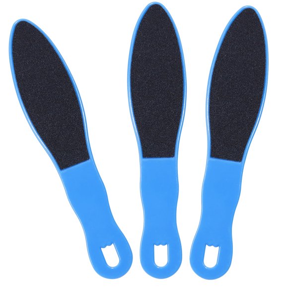 PPhtony 3 limas para pies removedor de callos con papel de lija de doble cara, raspador de pies reutilizable, herramienta de pedicura, escofina para pies, kit multiusos para el cuidado de los pies par