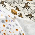 thumbnail image 5 of Homewish Halloween Witch Ghost Duvet Cover Queen, Retro Pumpkin Bat Queen Bedding, Cream Orange Black, Pumpkin Bat Reversible 3 Pieces, 1 Duvet Cover and 2 Pillowcases, 5 of 7