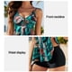 thumbnail image 5 of Traje de baño tankini para mujer floral de dos piezas traje de baño sin mangas con pantalones cortos, 5 of 5