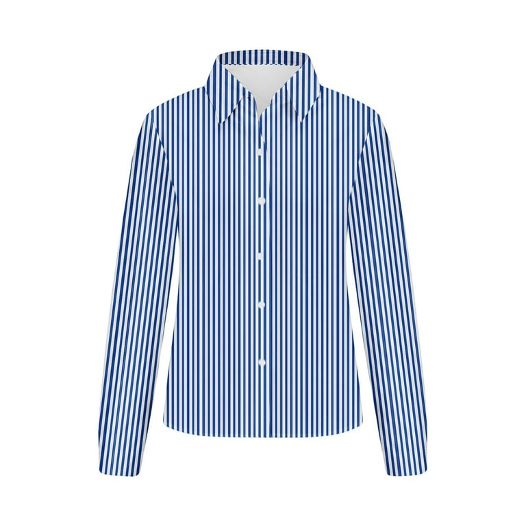 トップス louren slitsleeve over shirts stripe Amazon.com: Ladies Fashionable Striped Loose Long Sleeved