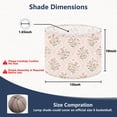 thumbnail image 2 of Lamp Shades Set of 2 Easy Assembly Floral Pink Blossoms Decorative Arch Motifs Drum Lampshades for Table Lamps Floor Lamps Pendant Light 13"x13"x10" Replacement Lamp Shade, 2 of 8