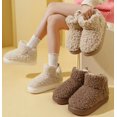 thumbnail image 6 of Women's and Men's cotton Shoes - Warm Fuzzy House Shoes with Anti-Slip Sole for Indoor & Outdoor Comfort, 6 of 9