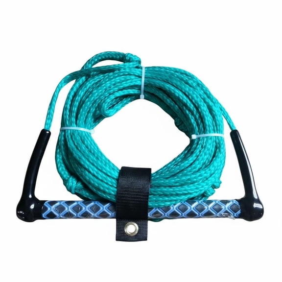 Solace 1 Piece Wakeboard Rope Tow Rope Water Ski Handle Braided Towing Line with Non Slip EVA Handle PE Material Suitable for Adults Boating Water Sports
