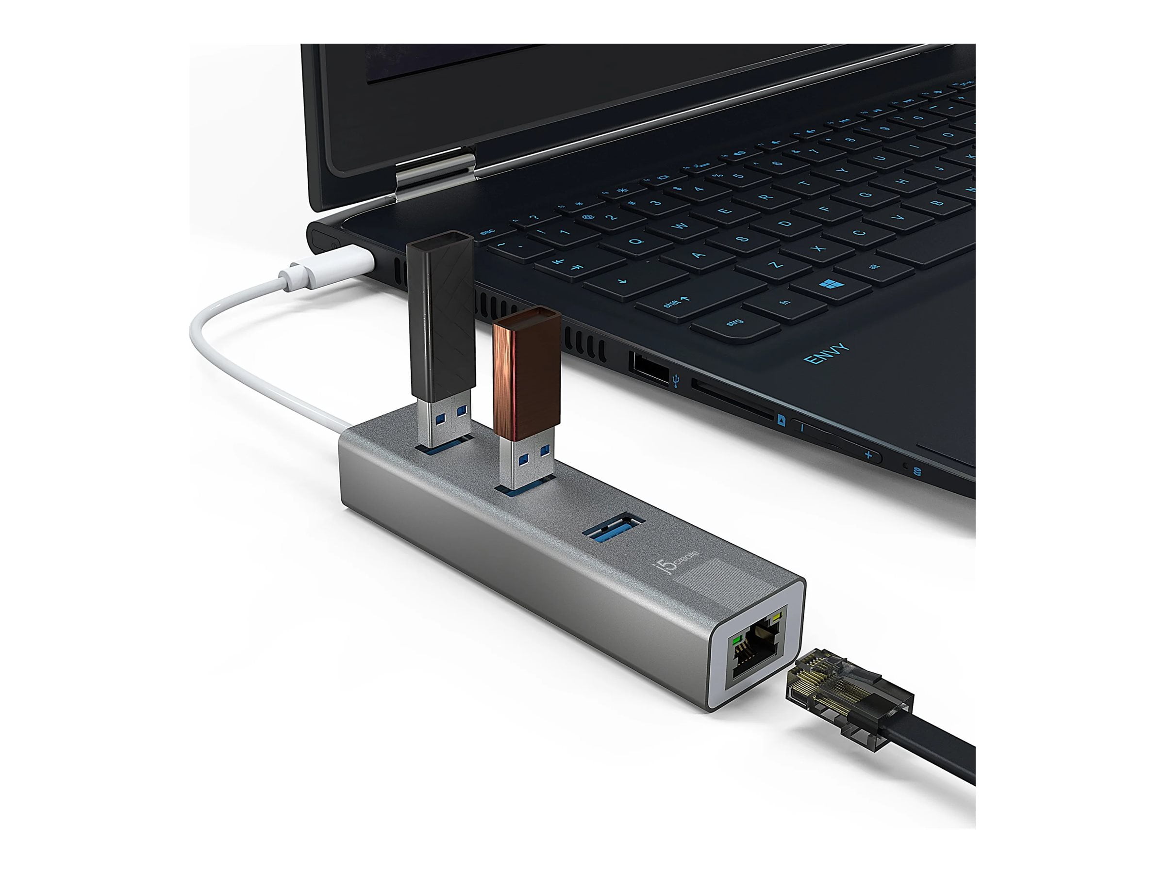 j5create 3-Port USB Type-C Hub Space Gray (JCH474)