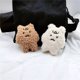 thumbnail image 4 of Gwong Juguete Desgaste frustrado de peluche resistente a los osos adorables imitados de cachemiro frustrado oso llavero broche para niños Gwong 30014611, 4 of 6