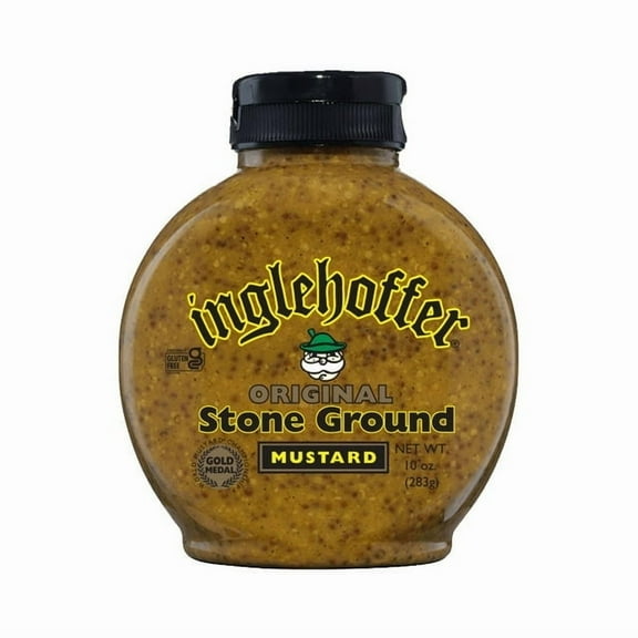 Inglehoffer Original Stone Ground Mustard, 10 oz Bottle