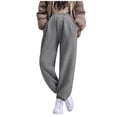 thumbnail image 6 of Ahabrexf Maternity Pants for Women, Plus Size Wide-Leg Casual Trousers with Abdominal Support for Pregnancy in Spring Fall and Winter Seasons, 6 of 6