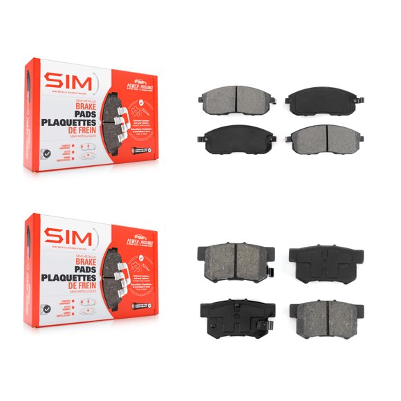 SIM Front Rear Semi-Metallic Brake Pads Kit for Car Suzuki SX4 Crossover KSM-100343