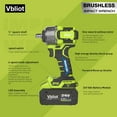 thumbnail image 5 of VBLIOT 24V Cordless Impact Wrench, 450Ft-lbs(600N.m) Brushless Electric Wrench Kit with 3-Mode speed, Fast Charger and 2×5Ah Li-Ion Battery,Power Cmpact Driver with LED Light for Car Truck, 5 of 8