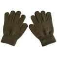 thumbnail image 4 of Guantes Qarigey para niños de punto color sólido invierno verde, 4 of 6
