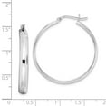 thumbnail image 2 of FB Jewels Sterling Silver 4mm x 34 Hoop Earrings, 2 of 2
