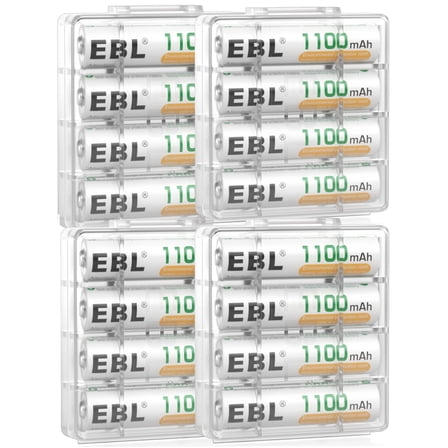 EBL AA AAA Rechargeable Batteries 2800mAh 1100mAh Nimh Battery