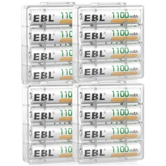 EBL AA AAA Rechargeable Batteries 2800mAh 1100mAh Nimh Battery