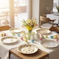 thumbnail image 6 of Gold & Silver Star-Patterned Paper Plates — 7-Inch, Pack of 50 — "Twinkle, Twinkle Little Star" Themed Disposable Plates, Ideal for Weddings, Birthdays, Bridal Showers, Thanksgiving, Easter, Christma, 6 of 8