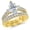 Yellow Gold, variant on 1.73 Carat Marquise Three Stone Vintage With Milgrain & Filigree Bridal Set w/Wedding Band & Diamond Engagement Ring (E Color SI1 Clarity Center Stones) Platinum Size: 9