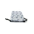 thumbnail image 3 of Premium Drawstring Closure Tribal Print Microfiber Eyewear Pouch White Grey Triangle, 3 of 3