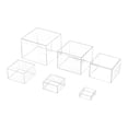 thumbnail image 1 of 6 soportes para buffet con base hueca, ideales para cajas cúbicas, manualidades, exhibidores de postres y dulces. Claro, 1 of 9
