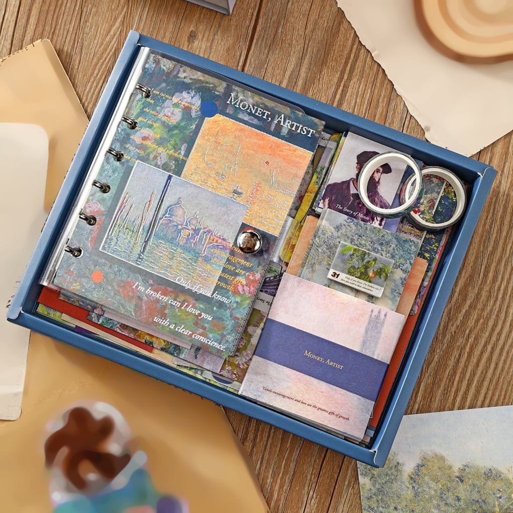 Journal Gift Set Notebook Stickers Bookmarks in Elegant Box for Creative Items