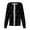 Black, variant on Womens Scrub Jackets, Women Long Sleeve Pocket Working Stand-up Collar Gradient Tie Dye Single-breasted Protective Cardigan Jacket Top Gray S