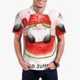 thumbnail image 2 of Salouo Watermelon Gnome for Men's Short Sleeve Polo Shirts,Polo Shirts for Men Performance Short Sleeve Golf Shirt Athletic Casual Collared T-Shirt-3X-Large, 2 of 8