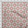 thumbnail image 3 of oneOone Cotton Poplin Twill Dark Peach Fabric Artistic Flower & Shapes Geometric Sewing Craft Projects Fabric Prints By Yard 56 Inch Wide, 3 of 4