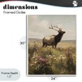 thumbnail image 4 of Stupell Industries Rustic Lodge Elk in the Wildflower Meadow White Framed Giclee Art, 24 x 30, by Arlington Prints, 4 of 8