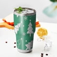 thumbnail image 3 of 30oz Green Christmas Tree Pattern Tumblers Stainless Steel Tumbler with Lid and Straw,Vacuum Insulated Double Wall Travel Tumbler Cups Mug with Cleaning Brush for Coffee,Tea, 3 of 7