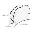 thumbnail image 2 of Miangastore Salon Chair Cover: Waterproof Spa/Salon Chair Protector Detachable - 51x40x12cm Clear Plastic Hairdressing Back Cover Protector, 2 of 8
