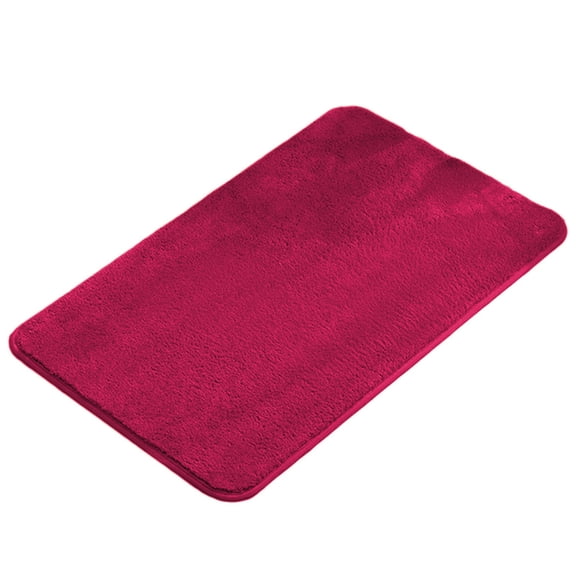 openpig Red Bathroom Rugs Non Slip, 19.7"x31.5", Bath Rugs for Bathroom, Small Bath Rug Washable,Absorbent Bath Mats for Floor, Microfiber Bath Mat for Tub, Absorbent Shower Rugs