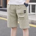 thumbnail image 6 of NIEWTR Boys Casual Cargo Shorts Lightweight Cotton Shorts with Pockets for Outdoor Adventure Play(Khaki,7-8 Years), 6 of 9