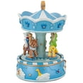thumbnail image 4 of Northlight Children's Blue Sleepy Time Animated Musical Carousel - 6.5" - Blue, 4 of 6