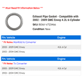 thumbnail image 2 of Exhaust Line Gasket - Compatible with 2002 - 2009 GMC Envoy 4.2L 6-Cylinder 2003 2004 2005 2006 2007 2008, 2 of 2