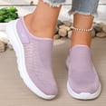thumbnail image 4 of Dweltoz Womens Walking Shoes Slip on Non Slip Mesh Gym Shoes Breathable Casual Athletic Platform Sneaker with Arch Support,Pink 40, 4 of 7