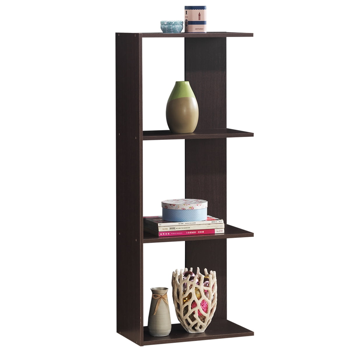 Costway 3Tier Bookcase Storage Open Shelves Display Unit Room Divider