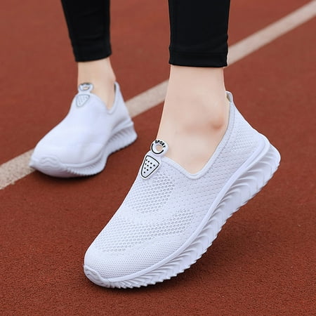 

YTJX Women Outdoor Mesh Solid Color Sports Shoes Runing Breathable Shoes Sneakers