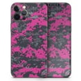 thumbnail image 5 of DesignSkinz Hot Pink and Gray Digital Camouflage Full-Body Skin Decal Wrap Cover for iPhone 15 Pro, 5 of 9